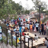บรรยากาศ ตลาดน้ำบ้านพรุ