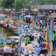 บรรยากาศ ตลาดน้ำบ้านพรุ