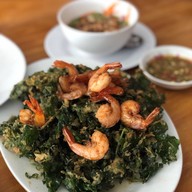 เมนูของร้าน กุ้งเป็น