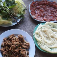 เมนูของร้าน บุญเพ็งหมูจุ่ม