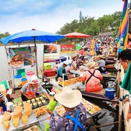 บรรยากาศ ตลาดน้ำบ้านพรุ