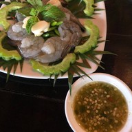 เมนูของร้าน บ้านระเบียงน้ำ & กุ้งแม่น้ำเผา Delivery