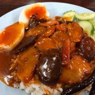 เมนูของร้าน ธานี ข้าวหมูแดง-หมูกรอบ