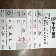 เมนู Ichiran Ramen Shinsaibashi