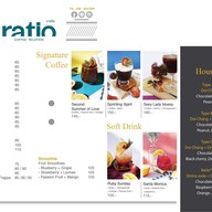 เมนู Ratio coffee relation ลาดพร้าว ซ.19