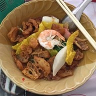 เมนูของร้าน อู๋เจี๊ยะ เย็นตาโฟซีฟู้ด เครื่องกรอบ