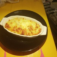 เมนูของร้าน อาหารตามสั่ง  มักกะโรนีอบชีส (Au gratin)