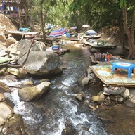 ร้านนั่งกิน ริมธาร
