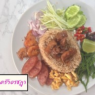 เมนูของร้าน ข้าวคลุกกะปิ ครัวอรชฎา (ถนนสมเด็จเจ้าพระยา)