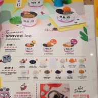 เมนู Mr.Q Taiwanese Dessert เซ็นทรัลปิ่นเกล้า