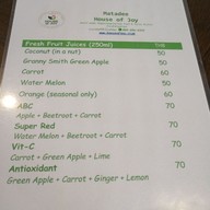 เมนู House of Joy