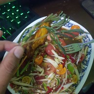 เมนูของร้าน ส้มตำเจ๊ฝน