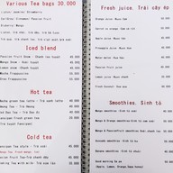 เมนู Fansipan Terrace Cafe & Stay