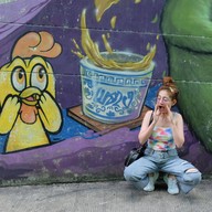 Yala bird city street art