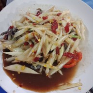 เมนูของร้าน ส้มตำร้อยเอ็ด แม่วาง