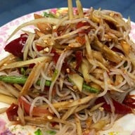 เมนูของร้าน ส้มตำสากยาวตาแมว