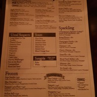 เมนู Hemingway’s Bangkok