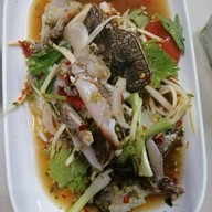 เมนูของร้าน ข้าวต้มบาทเดียว  สวนสยาม