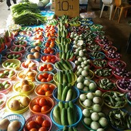 บรรยากาศ ตลาดนัดใต้สะพานโคกเมา ข้าวเหนียวปิ้งข้าวเหนียวสังขยา