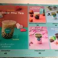 เมนู Miu Tea Bar & Cafe