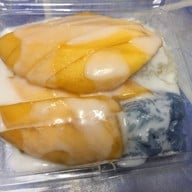 เมนูของร้าน ข้าวเหนียวมูน พุ่มหิรัญ ตลาดนัดสัมมากร