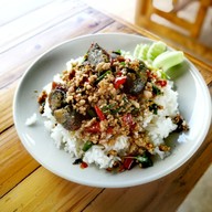 เมนูของร้าน ป้าติ๋มอาหารตามสั่ง