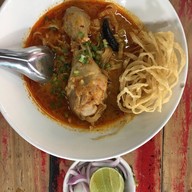 เมนูของร้าน ขนมจีนบ้านคุณย่า สนามบินน้ำ