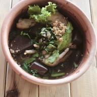 เมนูของร้าน เสือกินเส้น ก๋วยเตี๋ยวเรือหม้อดิน