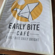 เมนู Early Bite Cafe