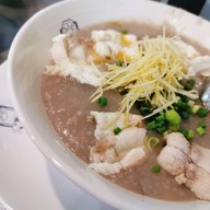 เมนูของร้าน โจ๊กข้าวหอมนิล เชฟแมว ตลาดอยู่สะอาด