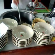 หน้าร้าน ก๋วยเตี๋ยวตำลึงชาววัง ก๋วยเตี๋ยวลูกชิ้นปลา(ลูกชิ้นปลาไม่ได้ทำเอง)