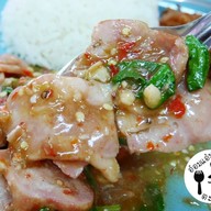 เมนูของร้าน พ่อค้าแซ่บแยกสวนผัก