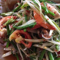เมนูของร้าน ส้มตำเจ๊ลักษณ์