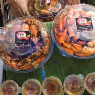แซ่บเลียศอก กุ้งเผาหัวมันแก้ว (ใช้กุ้งเป็น) ตลาดอินดี้ปิ่นเกล้า ซอย3