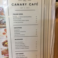เมนู the canary cafe
