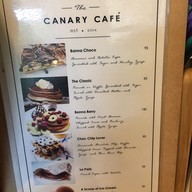 เมนู the canary cafe