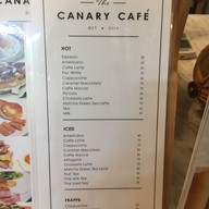 เมนู the canary cafe