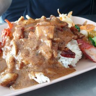 เมนูของร้าน ร้านข้าวหมูแดงแสงทอง ข้างคิวรถระโนดสงขลา