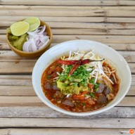 เมนูของร้าน บ้านเตี๋ยวไก่ ป่าแดง