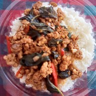 เมนูของร้าน ข้าวหมูทอดเจ๊อ้อม