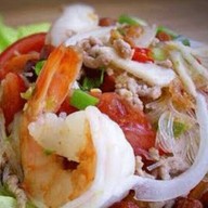 เมนูของร้าน ส้มตำมุมทอง บางกรวย