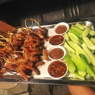 เนื้อย่างแจ่วปลาร้าหนองจอก