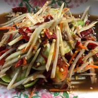 เมนูของร้าน ลาบเป็ดอุบล ม.มหิดล หน้าธนาคารกรุงเทพ