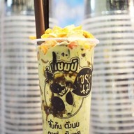 เมนูของร้าน แชมป์เขย่านม เฉาก๊วยนมสด เฉาก๊วยเหรียญทอง