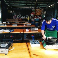 บรรยากาศ ย่างหมูกระทะ