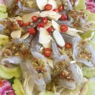 หน้าร้าน ร้านหอยหนู ชวนชิม ตลาดเดินเล่นท่าพระ