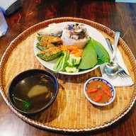 เมนูของร้าน กินดีมีสุข(บ้านไร่มีสุขบางใบไม้)
