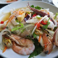 เมนูของร้าน ส้มตำป้าไหม (หลังมหาวิทยาลัยแม่โจ้)