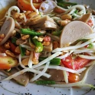 เมนูของร้าน ส้มตำป้าไหม (หลังมหาวิทยาลัยแม่โจ้)