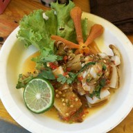 หมึกสดย่าง แซ่บสะท้านโลกา เลียบใต้